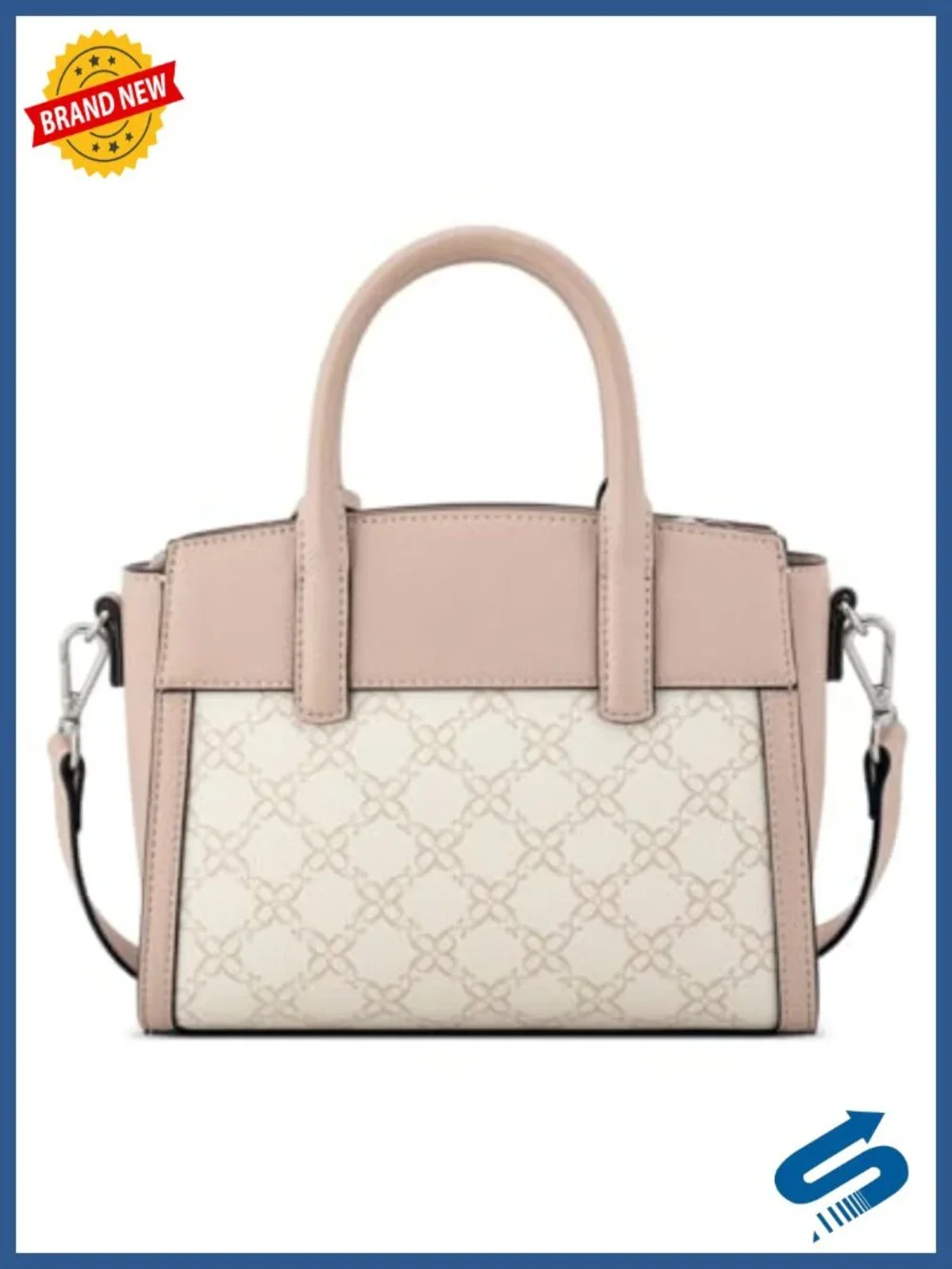 Faux Leather Mini Satchel Satchel Handbag with Adjustable Strap